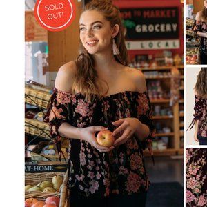 Francescas Floral Bustier Top